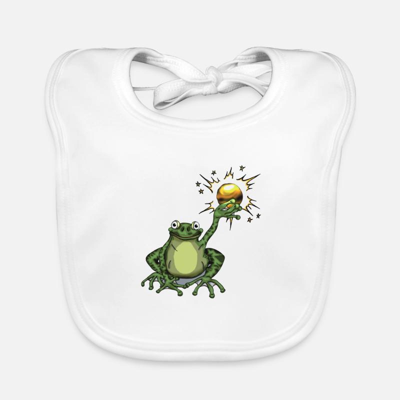 Froschkönig Baby Bio-Lätzchen