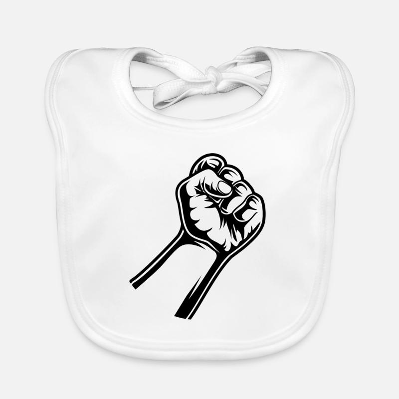 Fist lifted Organic Baby Bibs