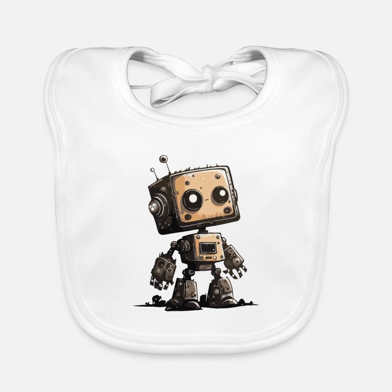 Petit Robot Bavoir bio Bébé