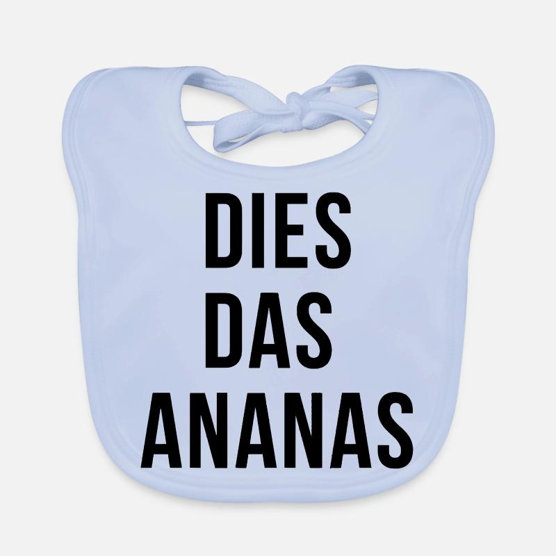 DIES DAS ANANAS Baby Bio-Lätzchen
