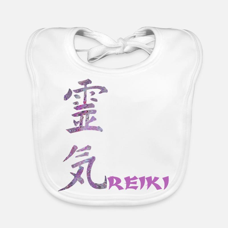 reiki japonais e 62 Bavoir bio Bébé