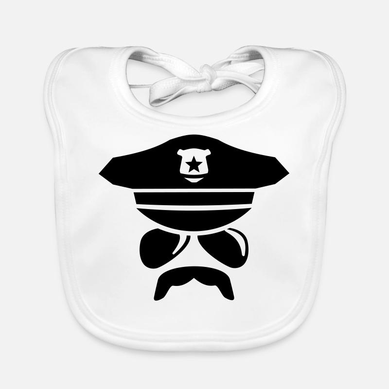 Cop - policeman Organic Baby Bibs