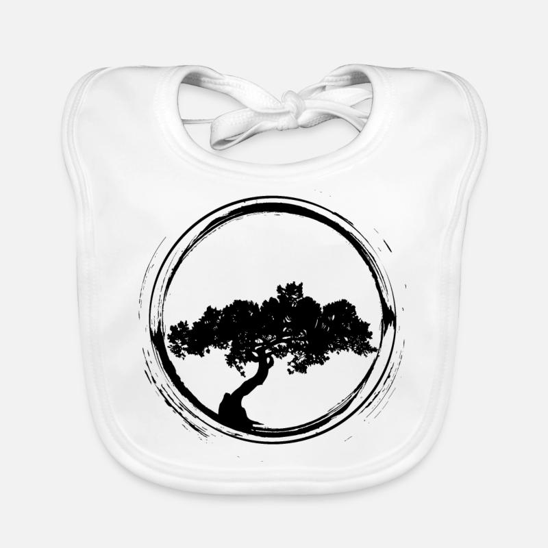 Bonsai black Organic Baby Bibs