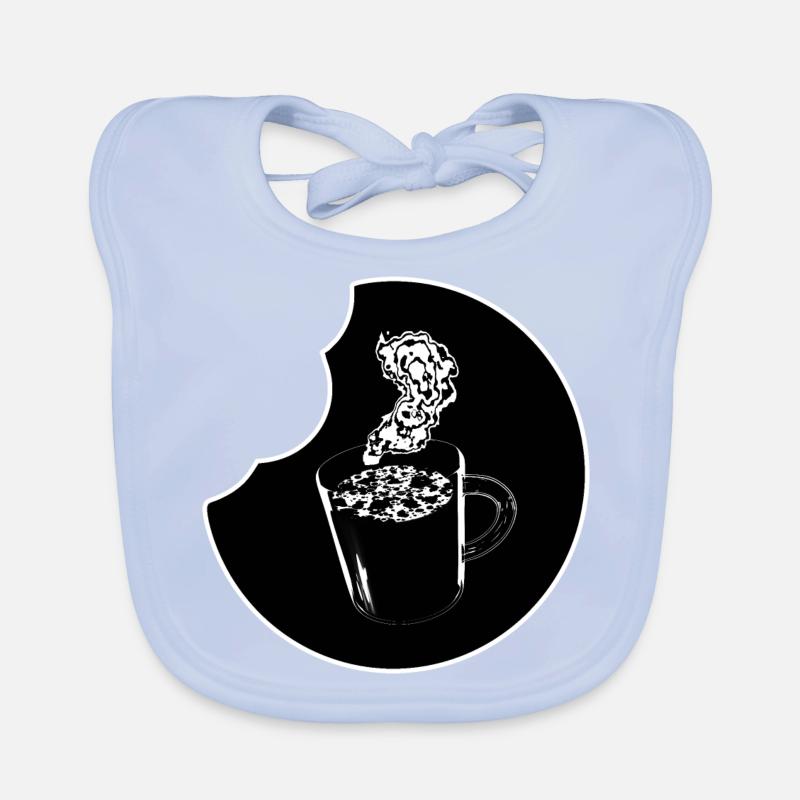 Kaffeetasse mit Snack Baby Bio-Lätzchen