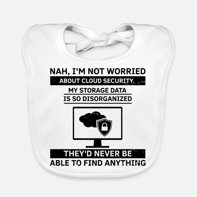 Cyber Security Design for IT Security and Hackers Organic Baby Bibs