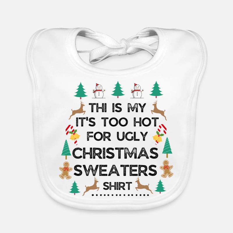 Weihnachtspullover Baby Bio-Lätzchen