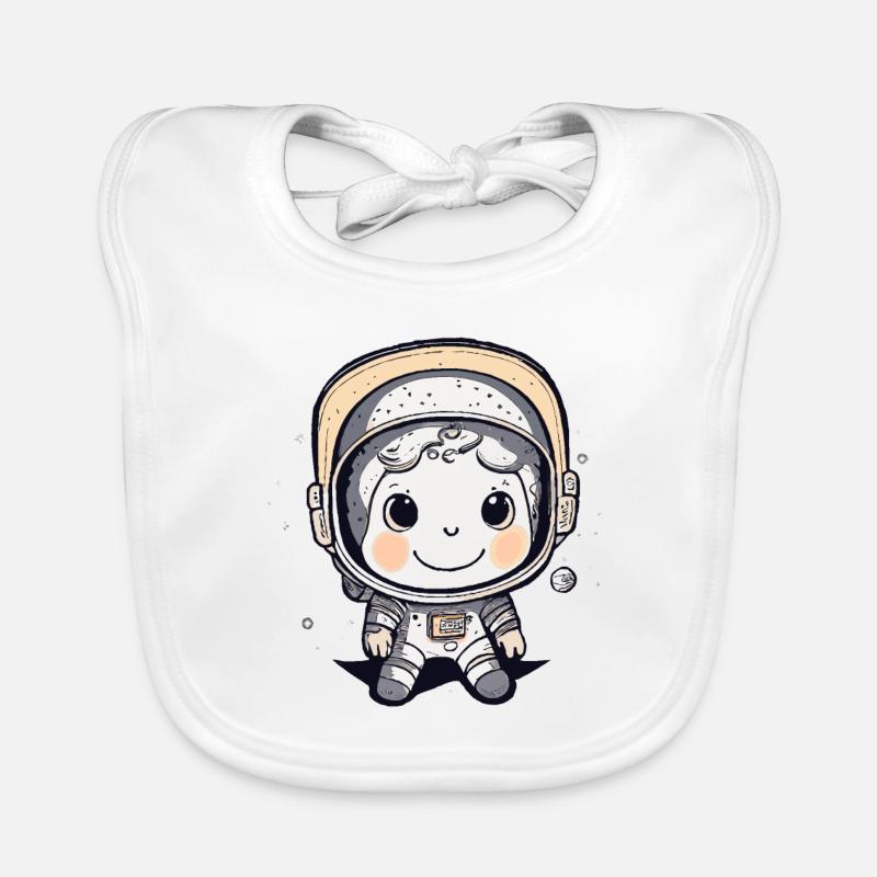 Astronaute mignon #4 Bavoir bio Bébé
