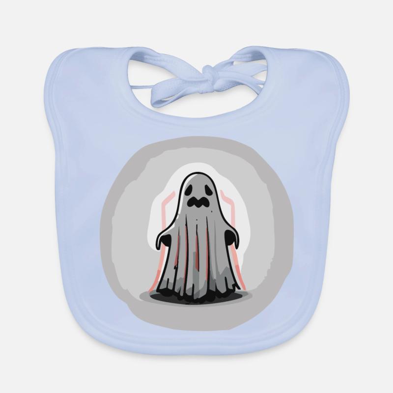 Scary Ghost / Halloween Organic Baby Bibs