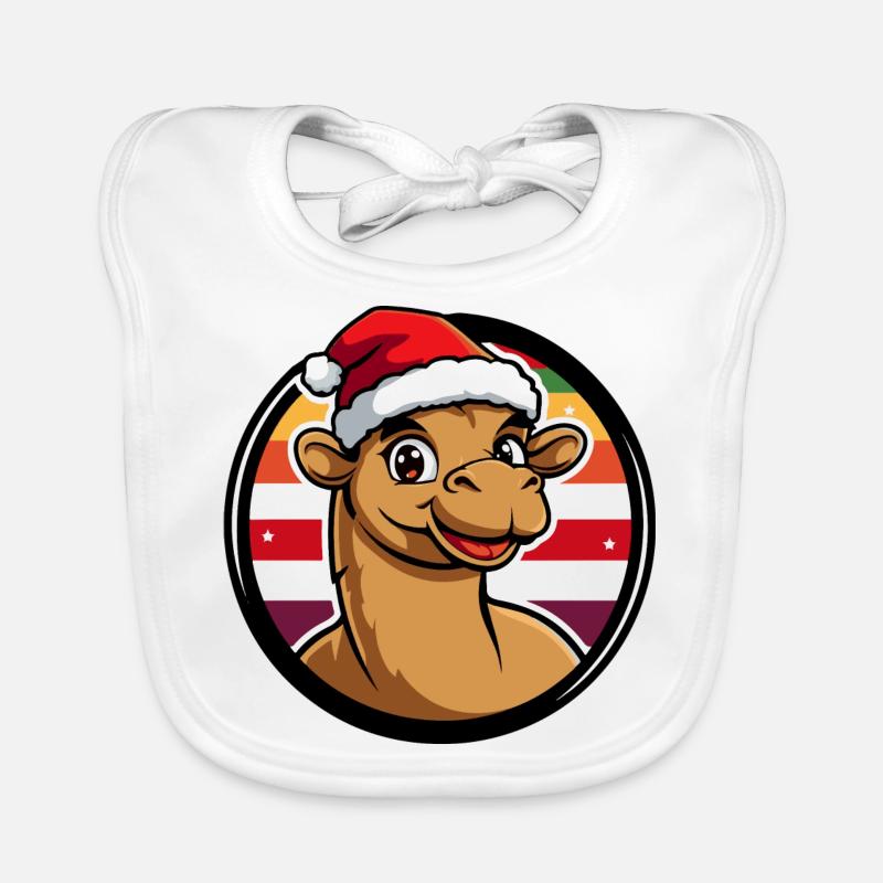 Kamel Weihnachten Tier Baby Bio-Lätzchen
