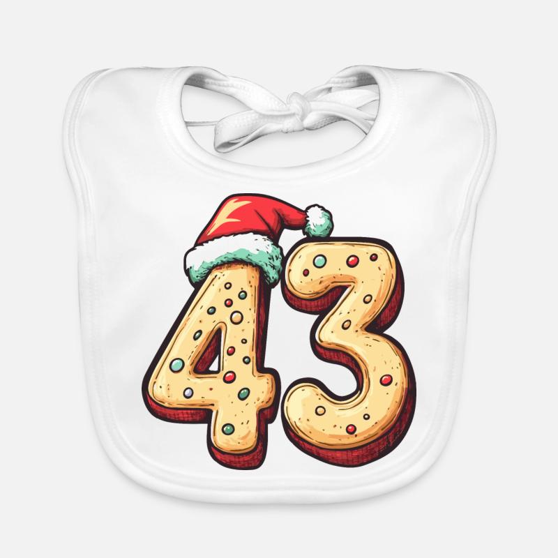 Biscuit de Noël à 43 chiffres Bavoir bio Bébé