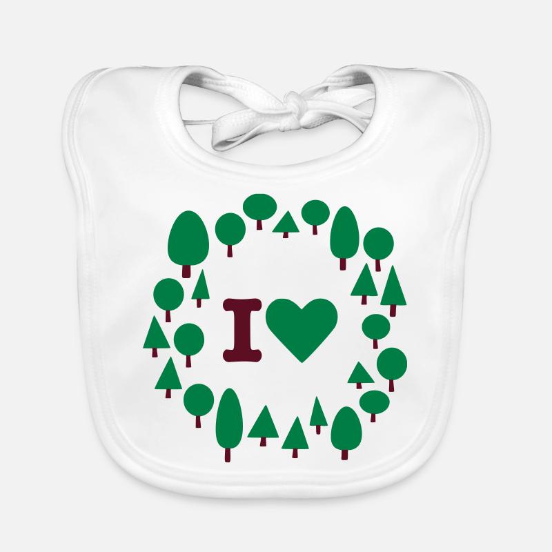 I heart trees Organic Baby Bibs