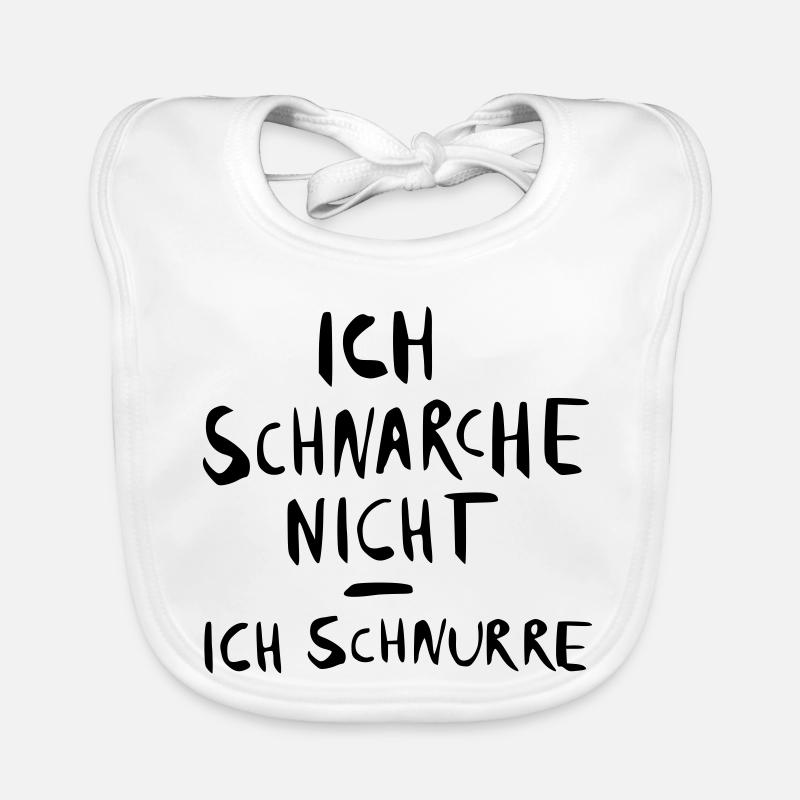ich schnarche nicht - ich Baby Bio-Lätzchen