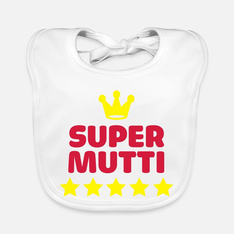 Super super maman maman mère Bavoir bio Bébé