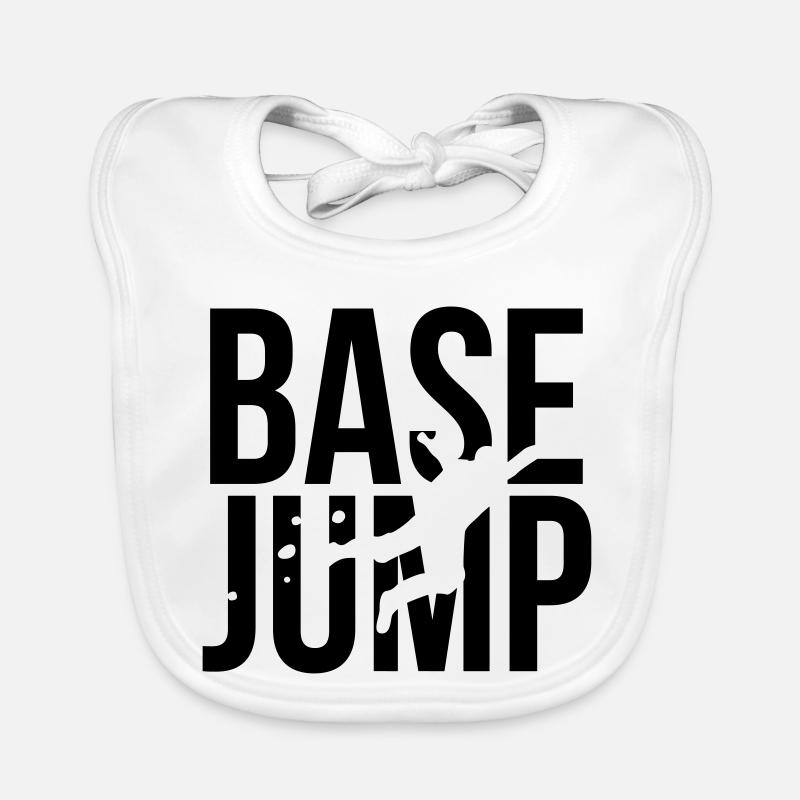 BASE jump - Bavoir bio Bébé - blanc