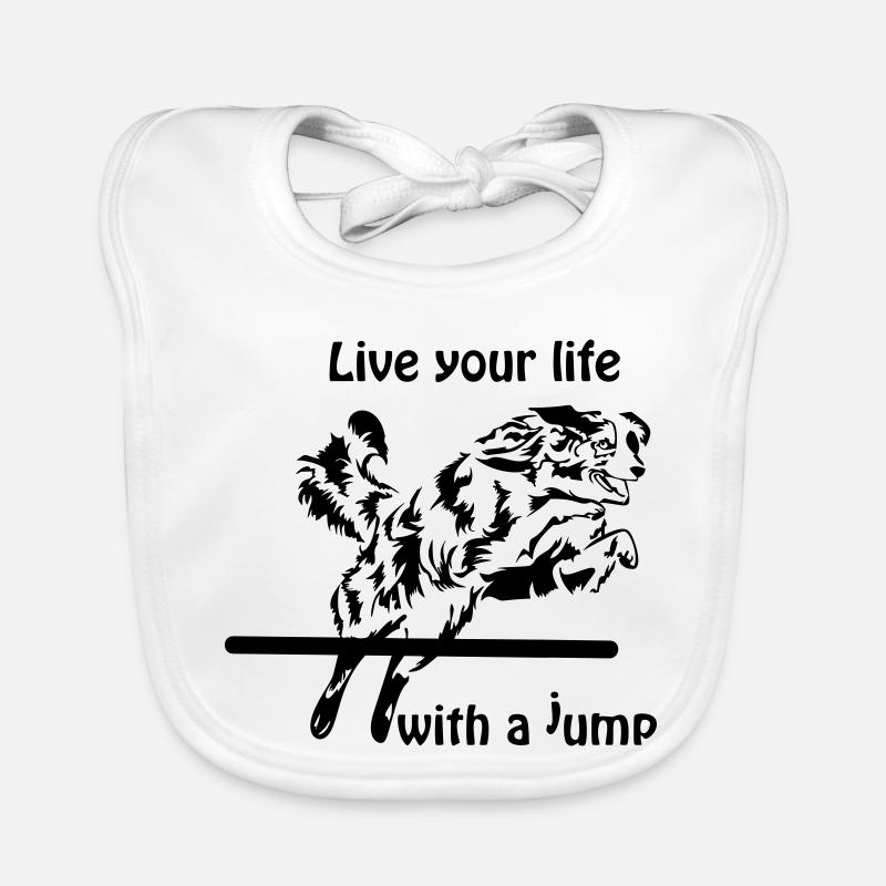 Agility Australian Shepherd Aussie Bavoir bio Bébé