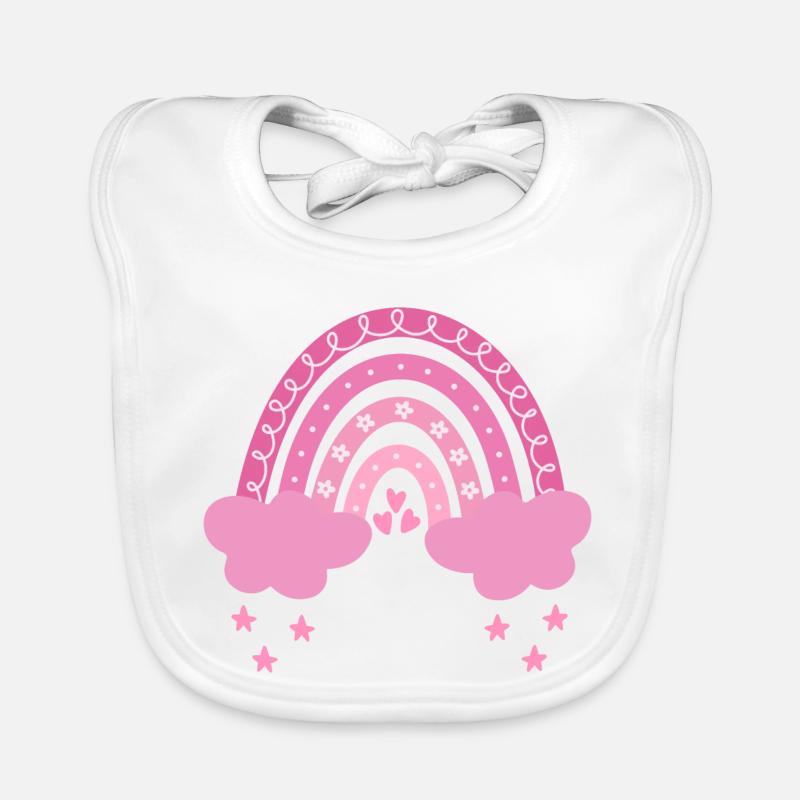 Boho Regenbogen Baby Bio-Lätzchen