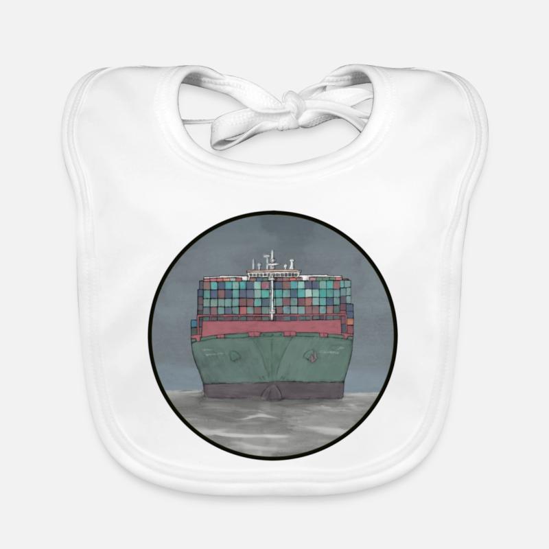 Bateau à conteneurs Bavoir bio Bébé