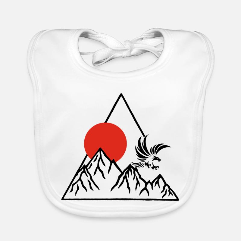 Le toit du monde (noir) Bavoir bio Bébé