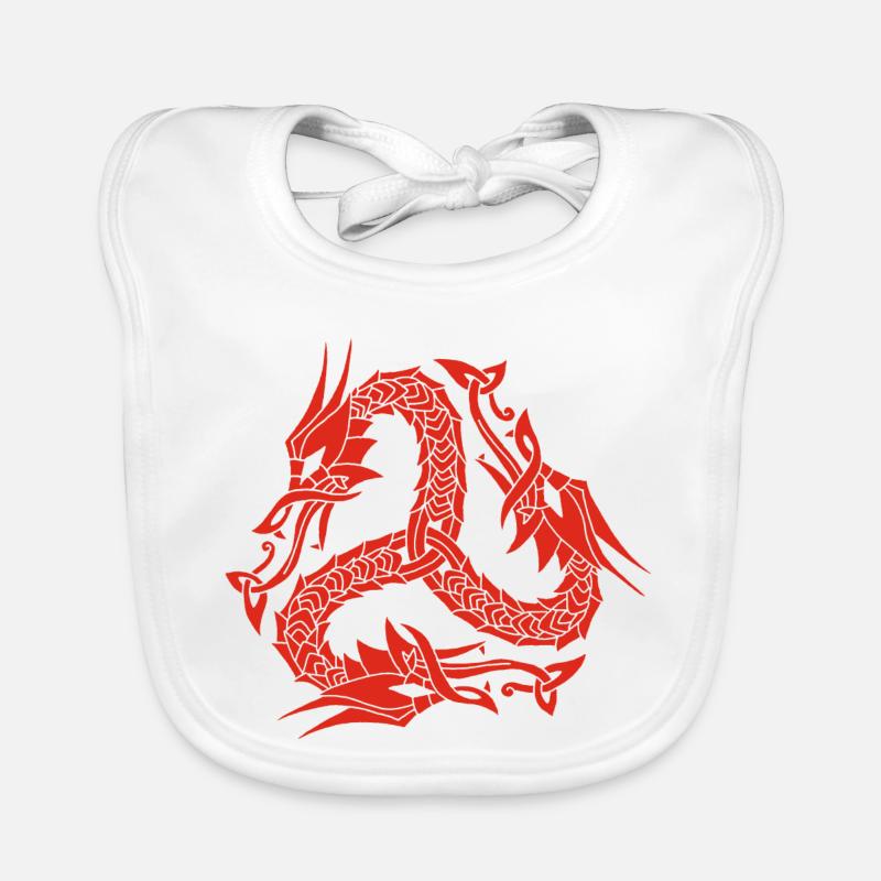 Celtic Red Hydra Organic Baby Bibs