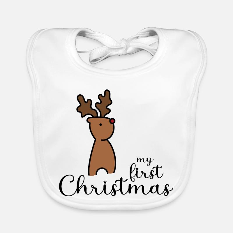 my first christmas design Baby Bio-Lätzchen
