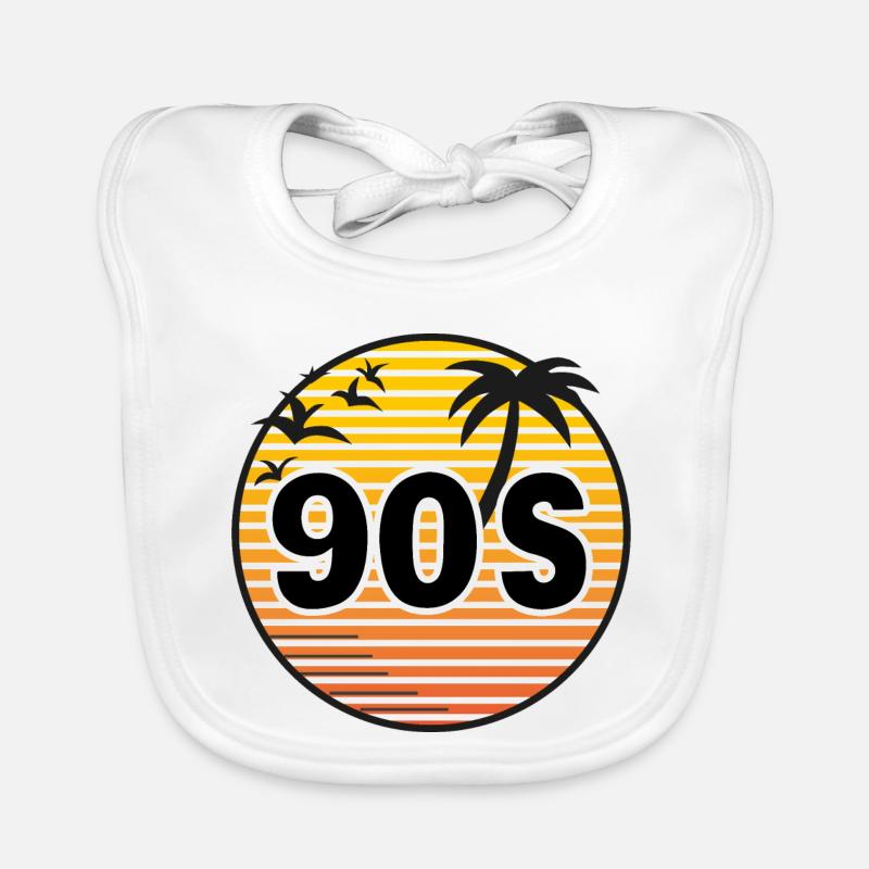 The 90s - Baby Bio-Lätzchen - Weiß