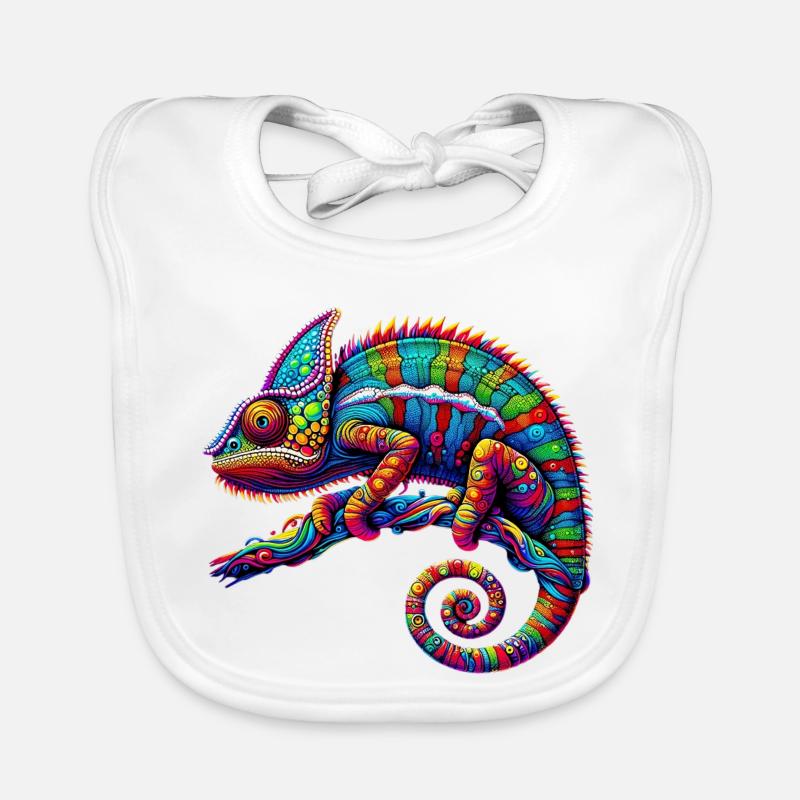Caméléon Bavoir bio Bébé