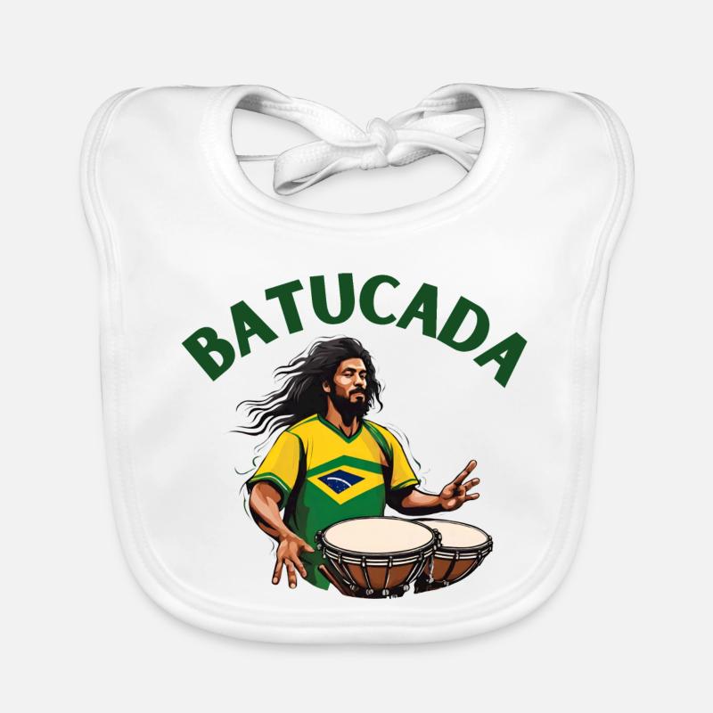 Batucada, Batucada-Spieler, Perkussion Baby Bio-Lätzchen