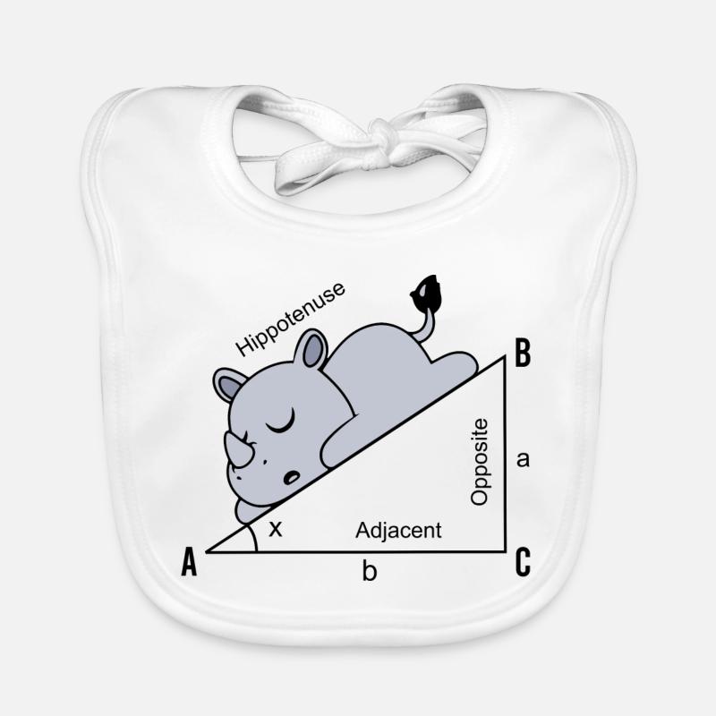 Funny Math Humor Hippotenuse Hypotenuse Organic Baby Bibs