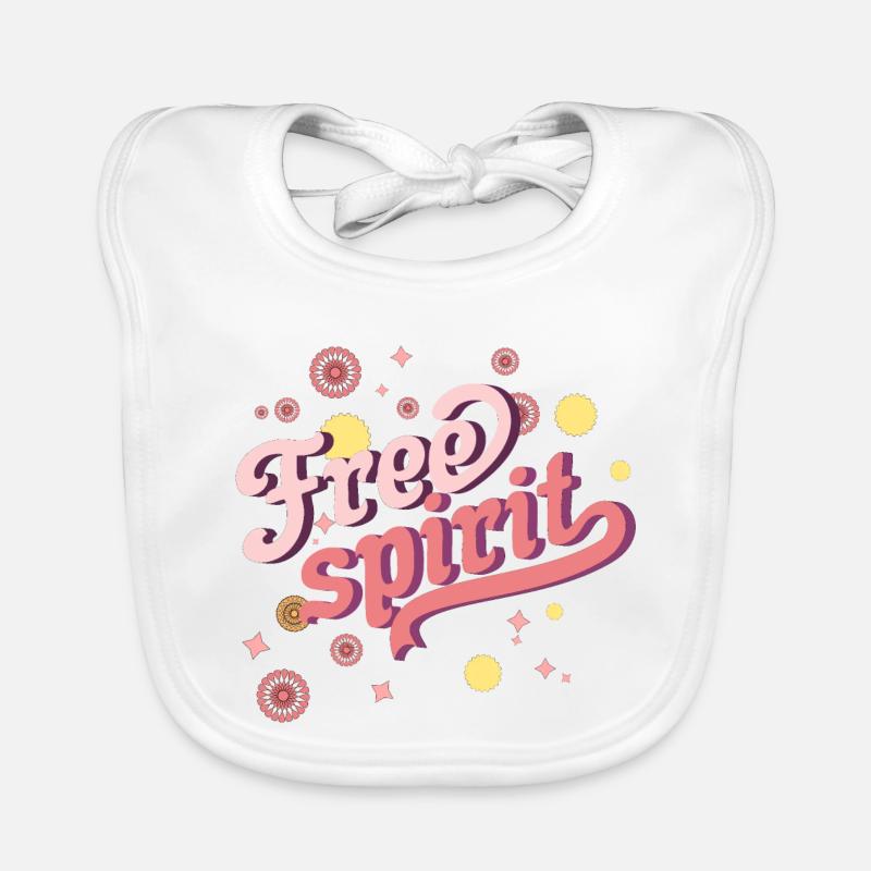 , , Freiheit, cooler Geist Baby Bio-Lätzchen
