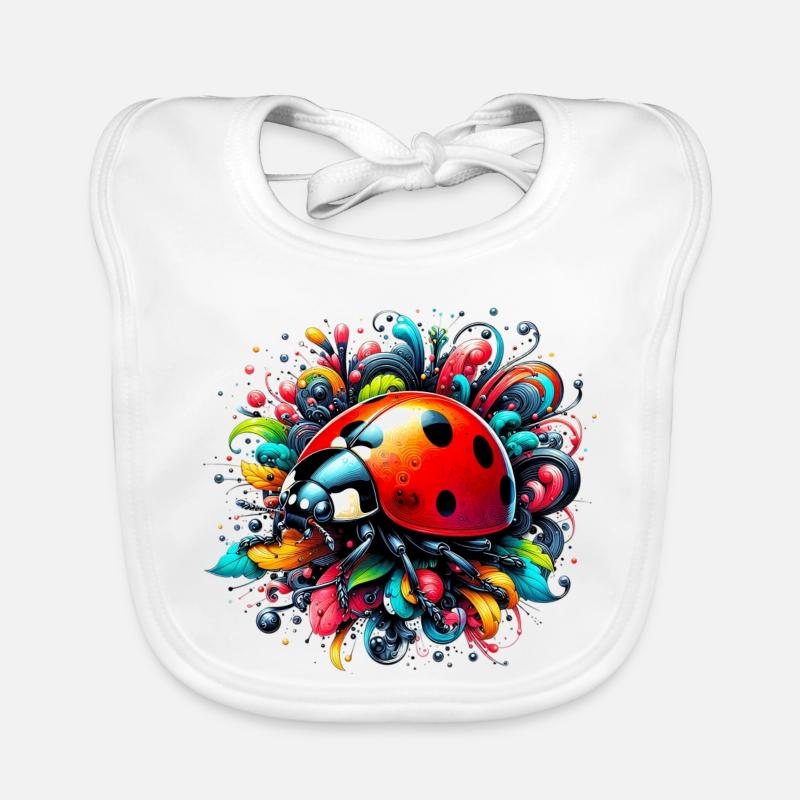 Coccinelle Bavoir bio Bébé