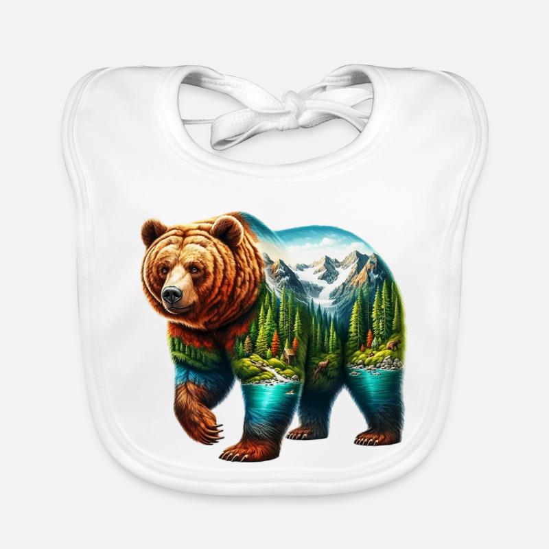 Ours Bavoir bio Bébé