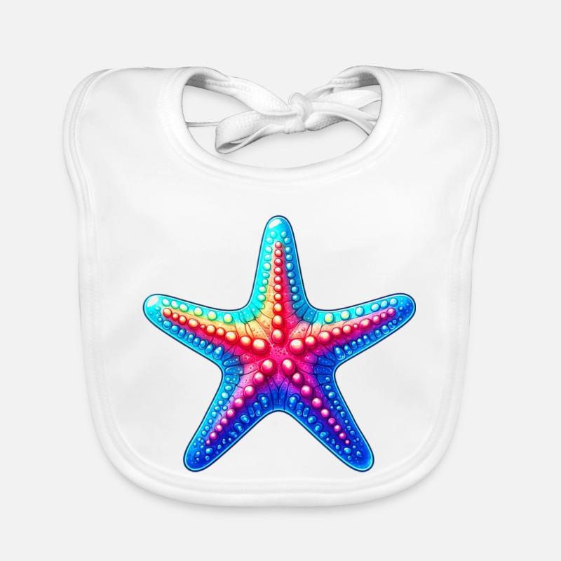 Étoile de mer Bavoir bio Bébé