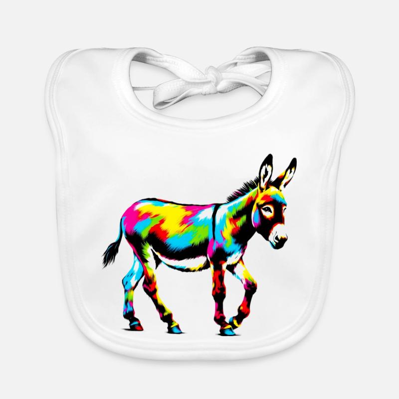Mule âne Bavoir bio Bébé