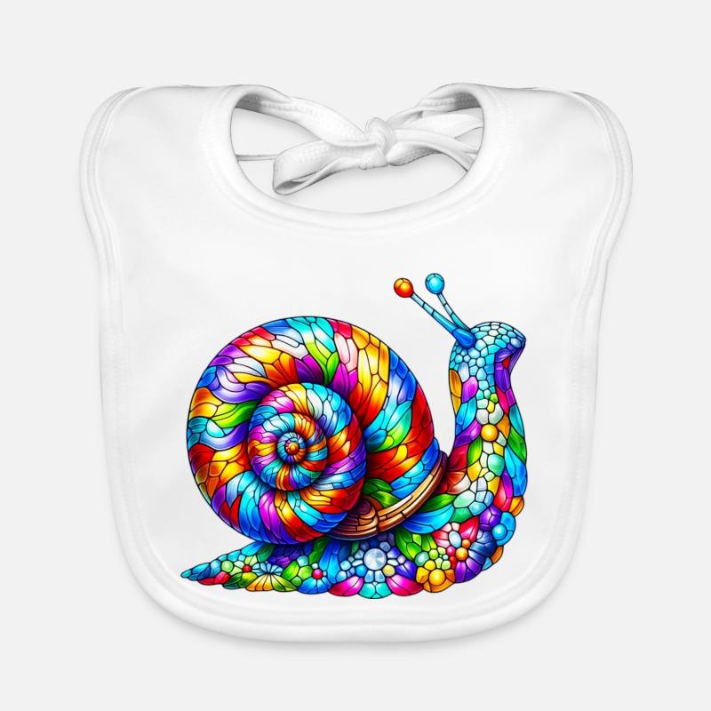 Schnecke Baby Bio-Lätzchen