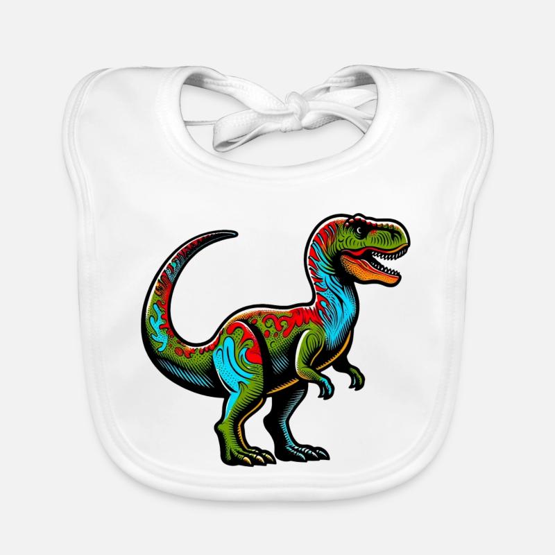 Dinosaure Bavoir bio Bébé