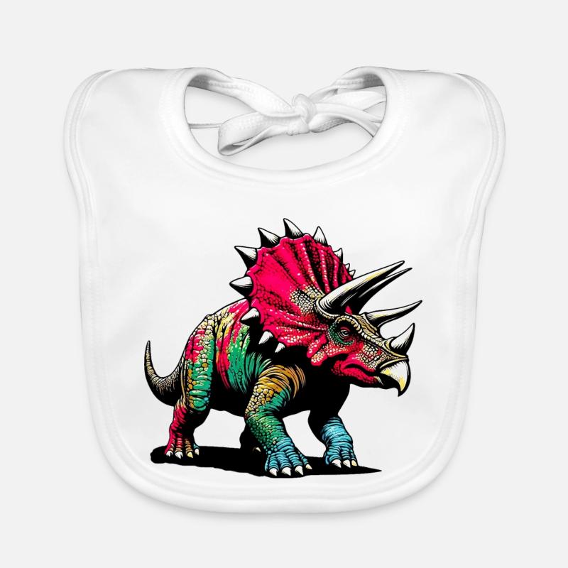Dinosaure Bavoir bio Bébé