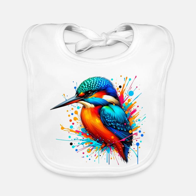 Martin-pêcheur Bavoir bio Bébé