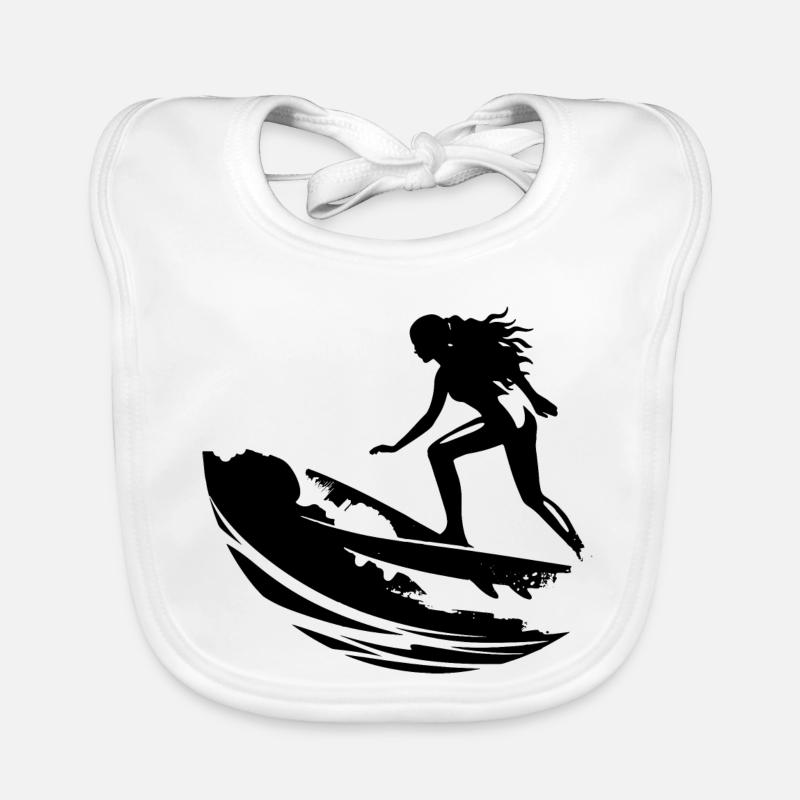 Surfeuse Bavoir bio Bébé