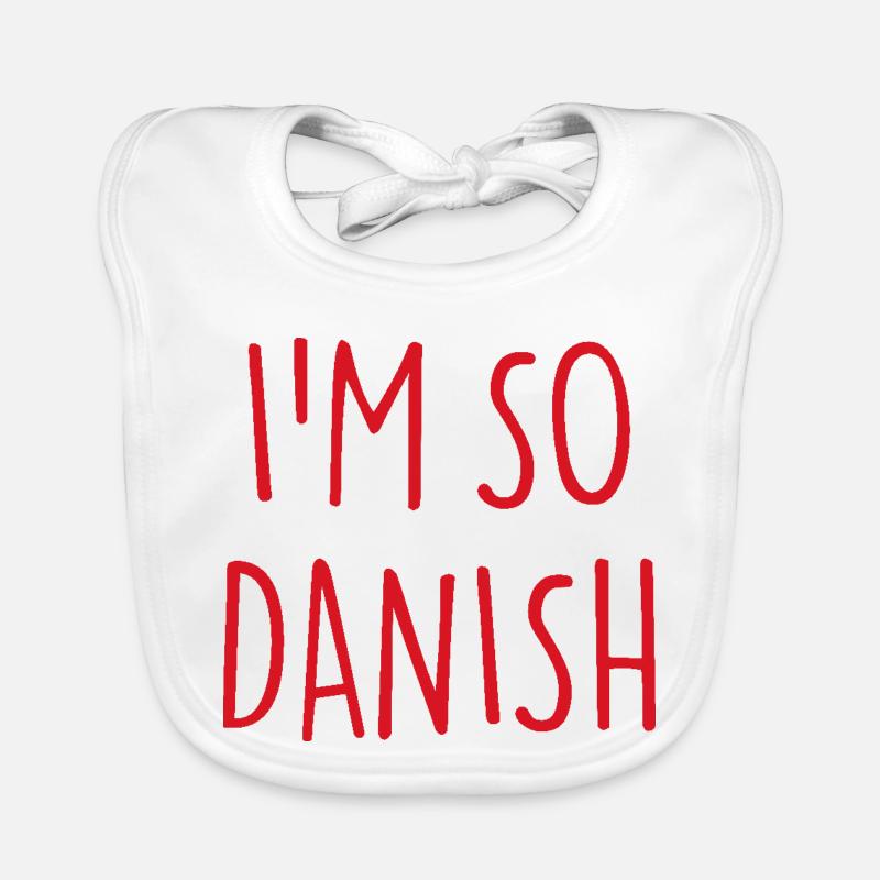 I'M SO DANISH Denmark Dänemark Baby Bio-Lätzchen
