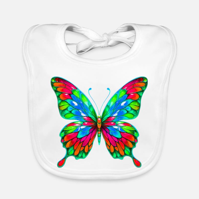 Schmetterling Baby Bio-Lätzchen