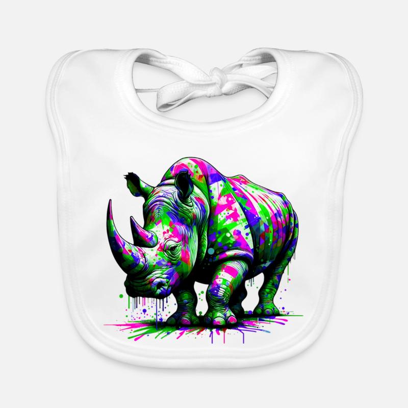 Nashorn Baby Bio-Lätzchen