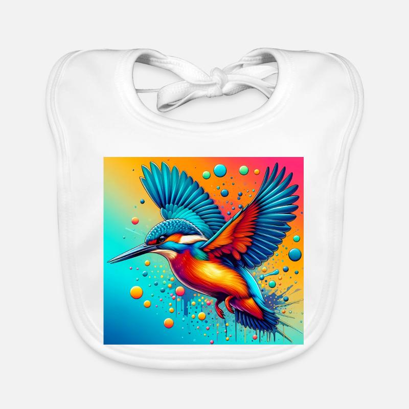 martin-pêcheur Bavoir bio Bébé