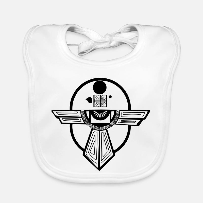 Ancient Thunderbird Totem Design Organic Baby Bibs