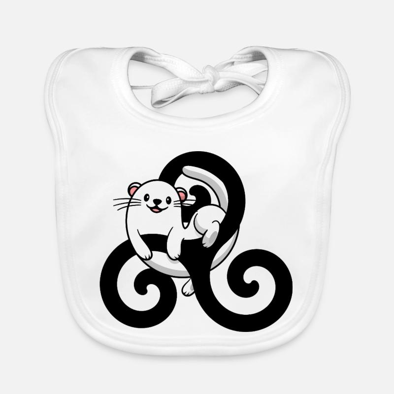 Brittany Breton Hermine – Breizh Symbol Triskel Organic Baby Bibs