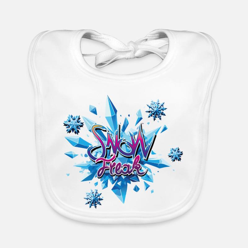 Explosion du Cristal de Neige Bavoir bio Bébé