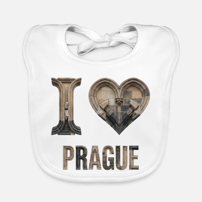 Prague – Arches en pierre et gothiques Bavoir bio Bébé