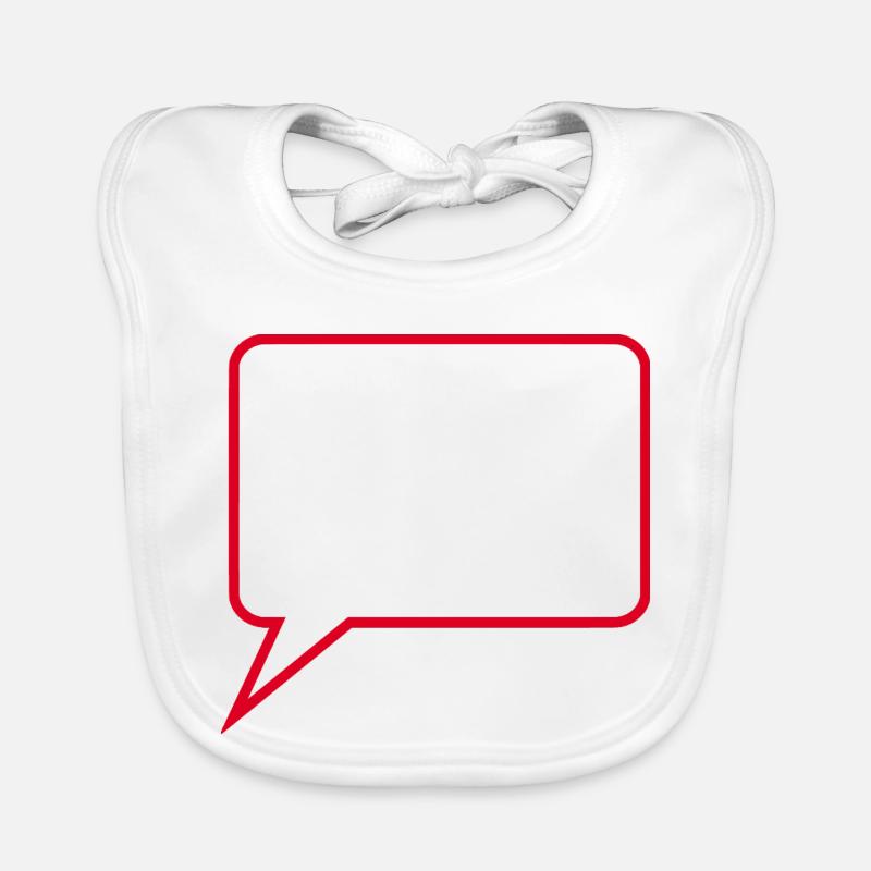 Sprechblase_Comic_rot2 Bavoir bio Bébé