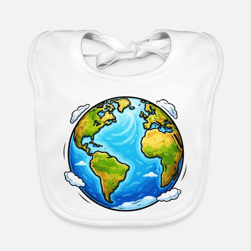 Erde Planet  Baby Bio-Lätzchen