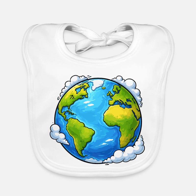 Erde Welt Planet Baby Bio-Lätzchen