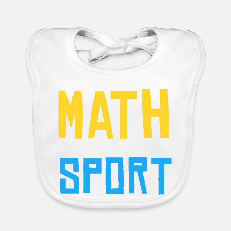 Les maths ne sont pas un sport à regarder Bavoir bio Bébé